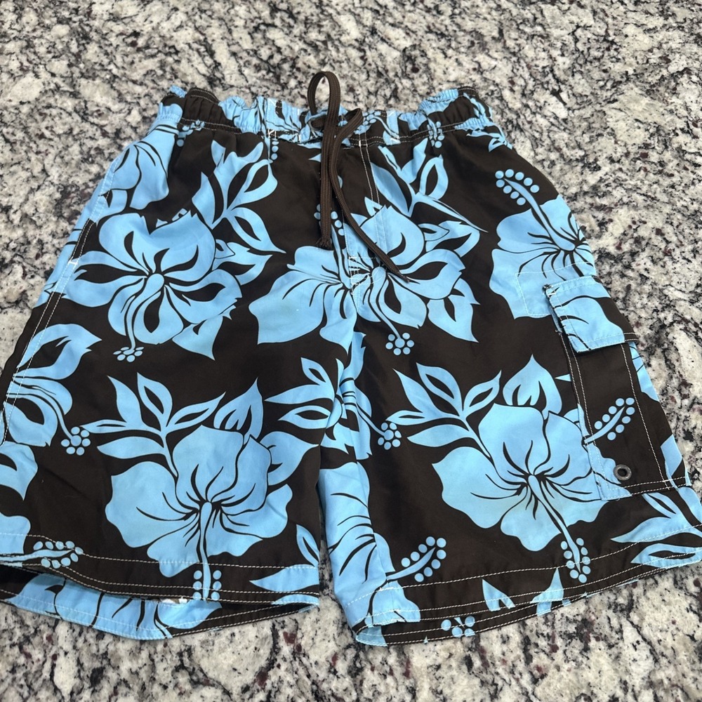 Sonoma Board‎ Short Mens Size S Colorful Drawstring Stretch Lined Swim Trunks